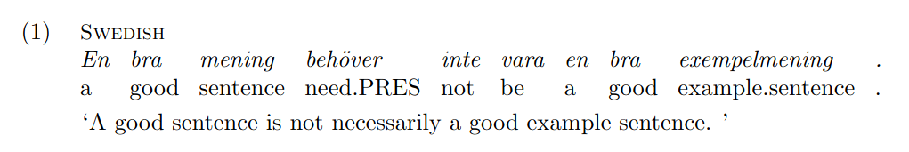 The example above rendered in a PDF